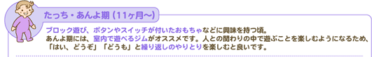 たっち・あんよ期(11ヶ月~)