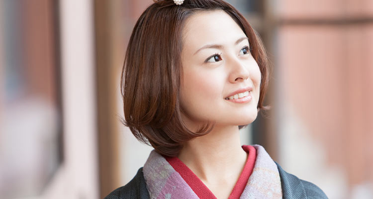 ミディアム(ボブ)ママにおすすめ|七五三の髪型