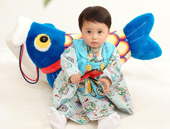 端午の節句 写真館での撮影