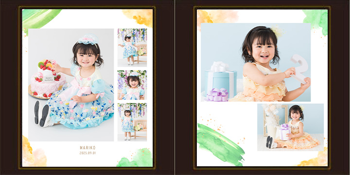 ふやせるアルバム用デザイン写真(2面)シトラス